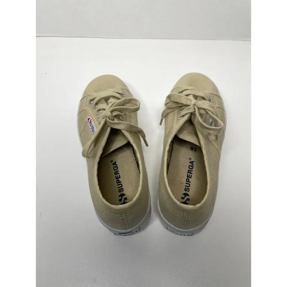 SUPERGA 2790 Womens Platform Lace Up Sneakers 36